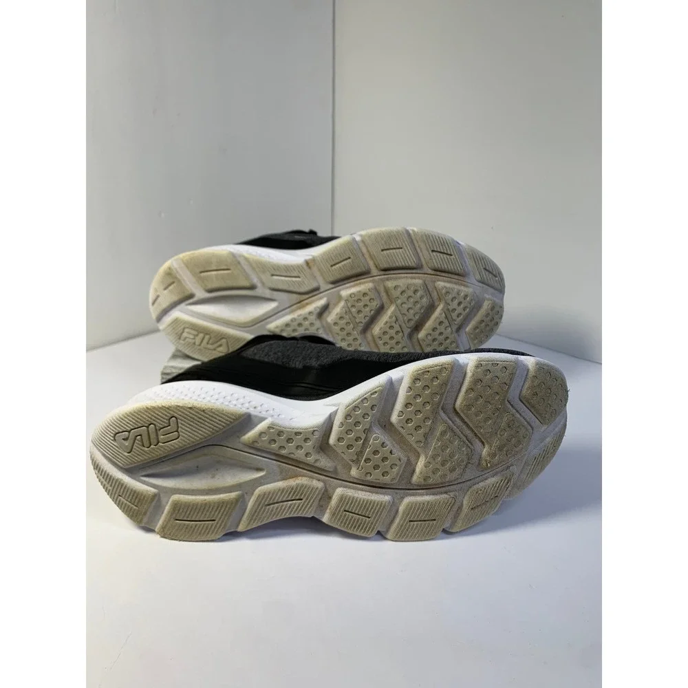 Fila Womens Running Shoes Sz 8 Gray Black Lightweight EVA Sole Sneakers Preowned